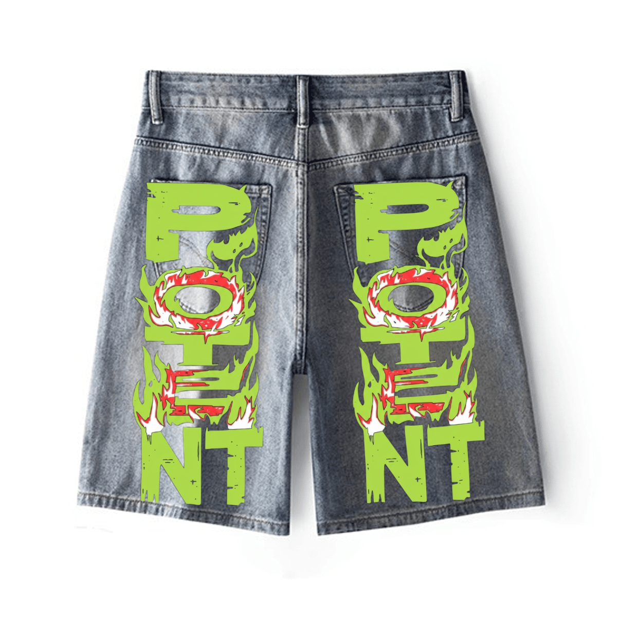 Vintage Straight-leg Loose Denim Shorts