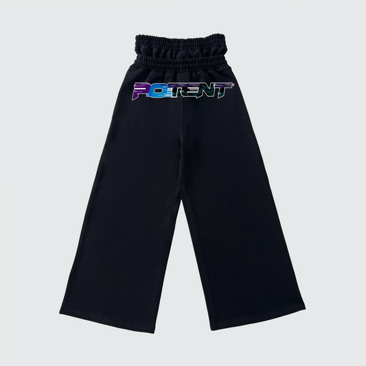 Unisex Heavyweight Double Waist Cotton French Terry Wide-Leg Sweatpants (420GSM)