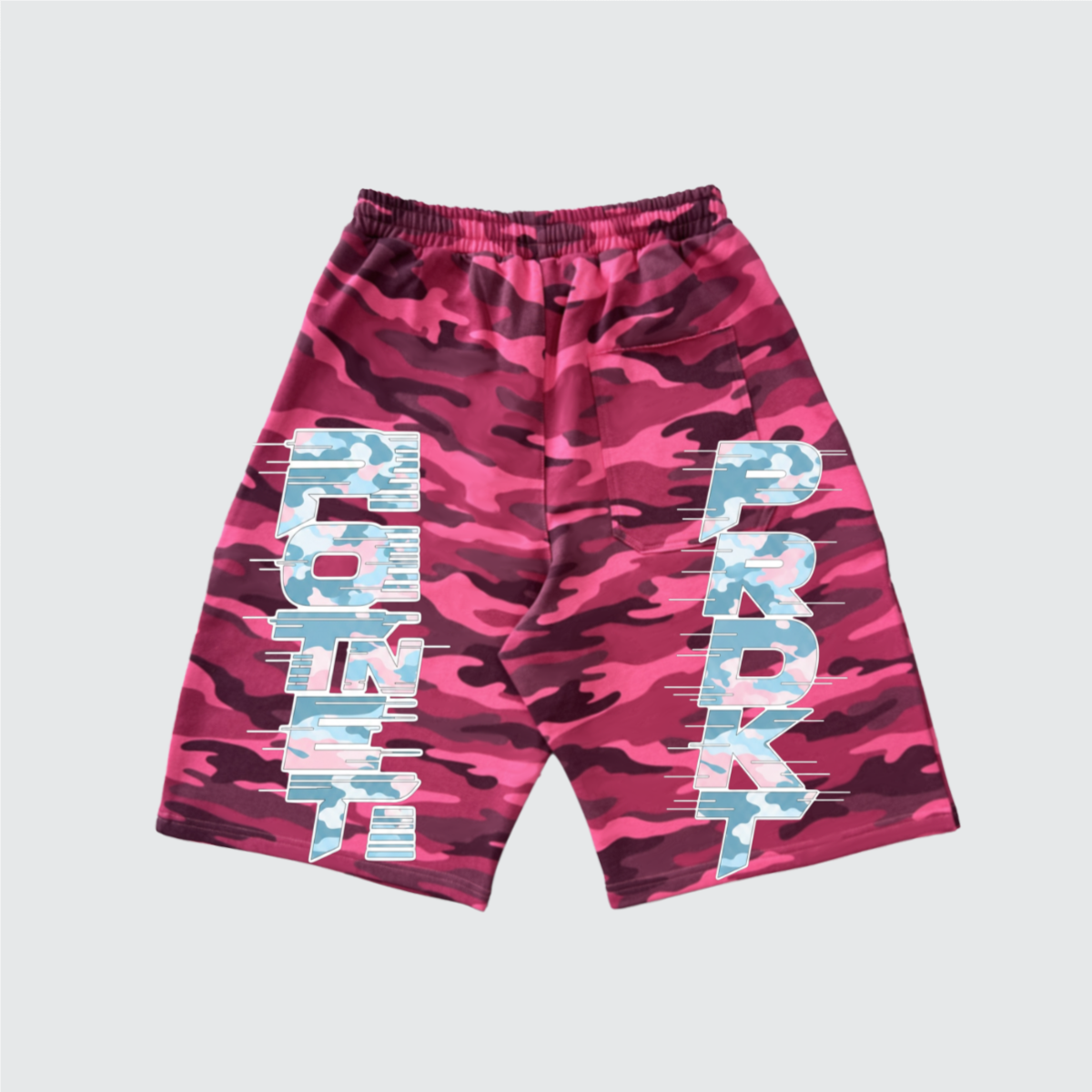 Unisex Heavyweight 100% Cotton French Terry Rose Camo Shorts (420GSM)