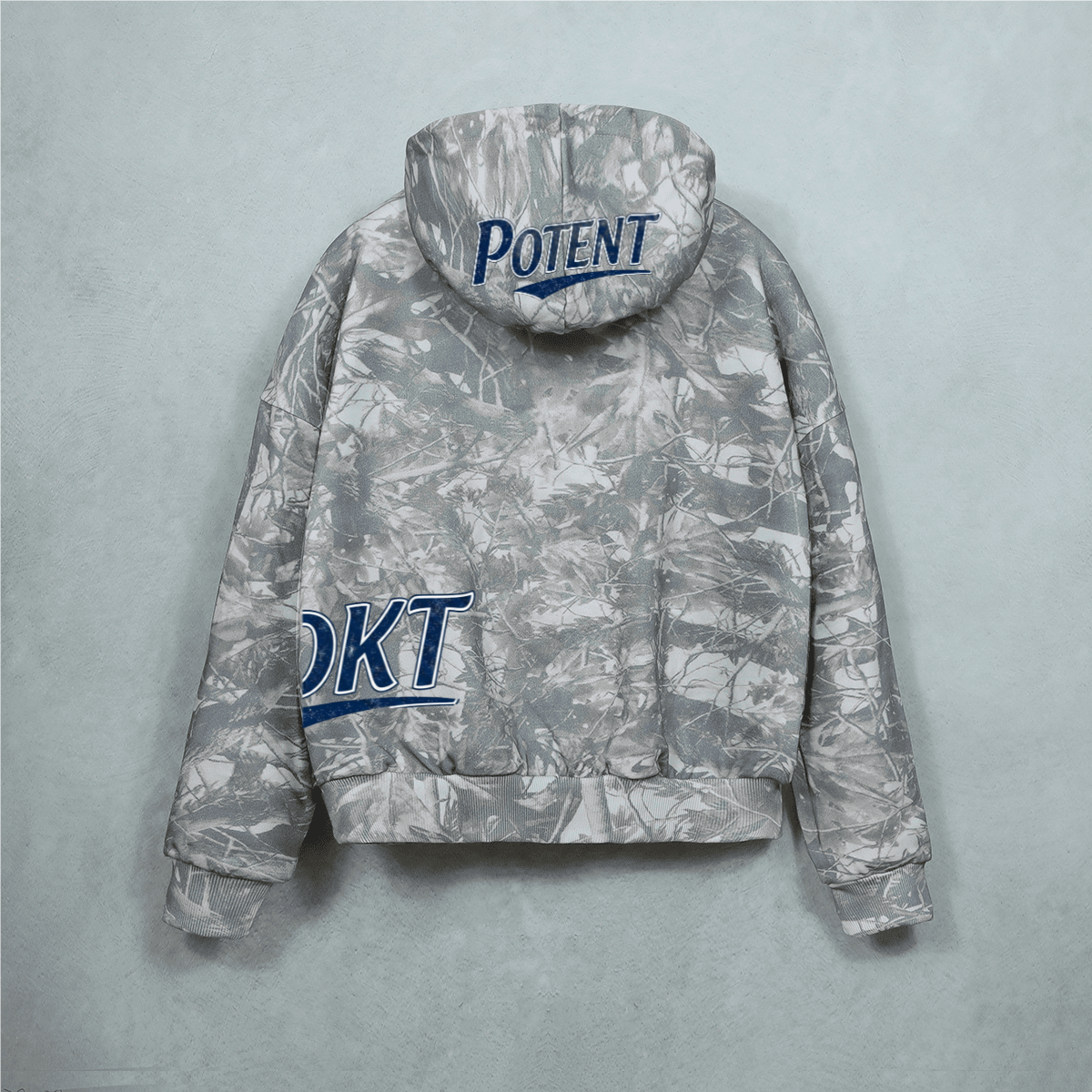 Unisex 100% Cotton Heavyweight French Terry Camo Hoodie（400GSM）