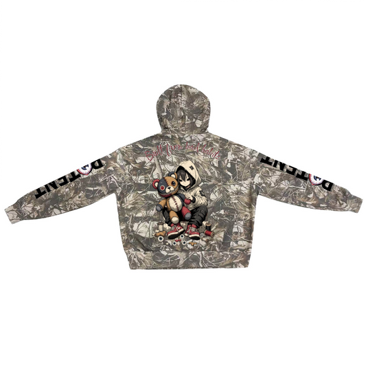 Unisex Heavyweight 100% Cotton French Terry Camo Hoodie (400GSM)