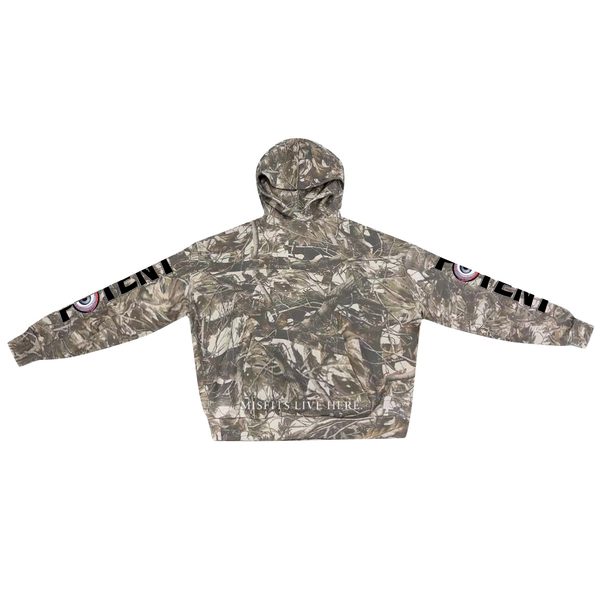 Unisex Heavyweight 100% Cotton French Terry Camo Hoodie (400GSM)