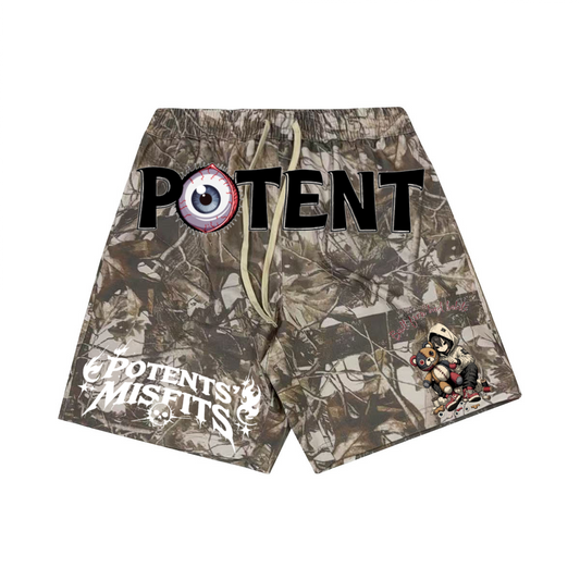 Unisex Heavyweight 100% Cotton French Terry Camo Shorts (400GSM)