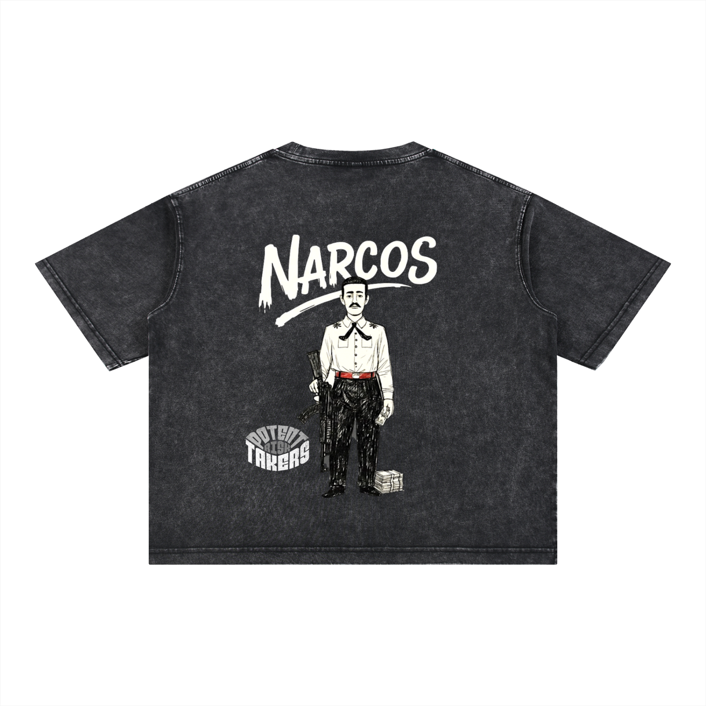 Mineral Wash Boxy Cotton T-Shirt