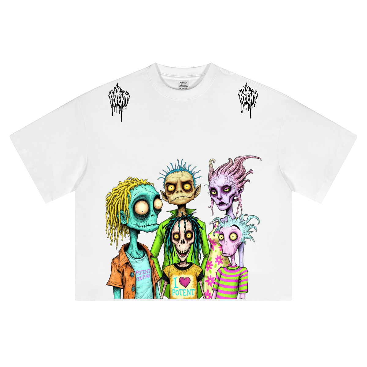Unisex Heavyweight Short-Sleeved Oversized Cropped T-Shirt(280GSM)