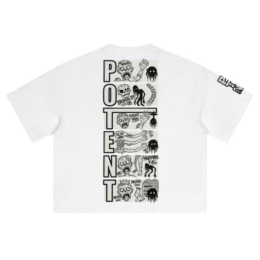 Unisex Heavyweight Short-Sleeved Oversized Cropped T-Shirt(280GSM)