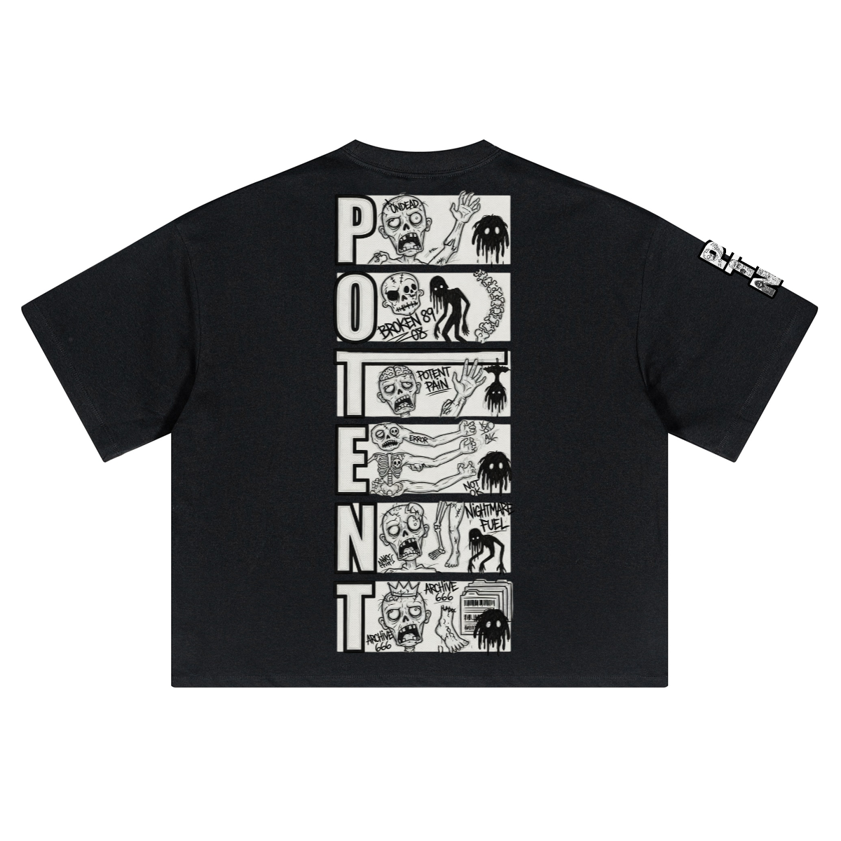 Unisex Heavyweight Short-Sleeved Oversized Cropped T-Shirt(280GSM)