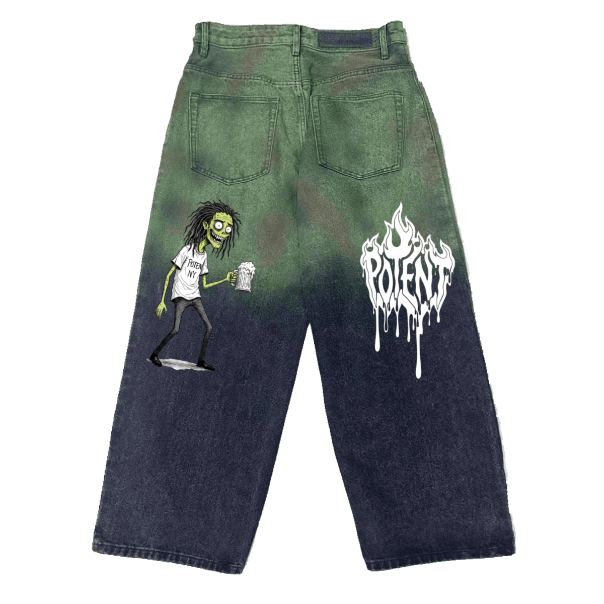 Unisex Aurora Loose Wide-leg Jeans