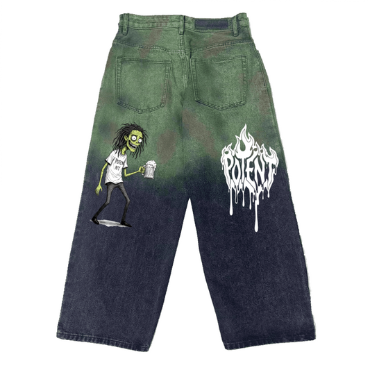 Unisex Aurora Loose Wide-leg Jeans