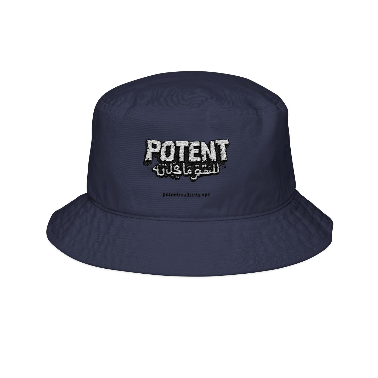 Bucket Hat — 'POTENT' Embroidered Streetwear Hat