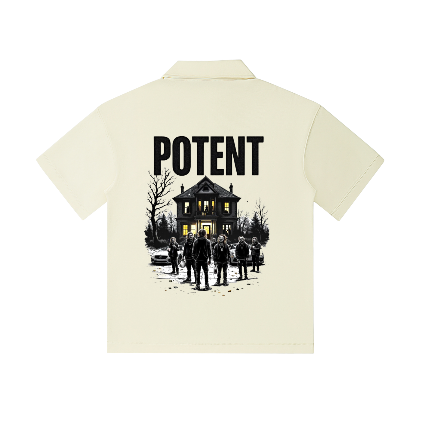 Drop Shoulder Short-Sleeve Polo