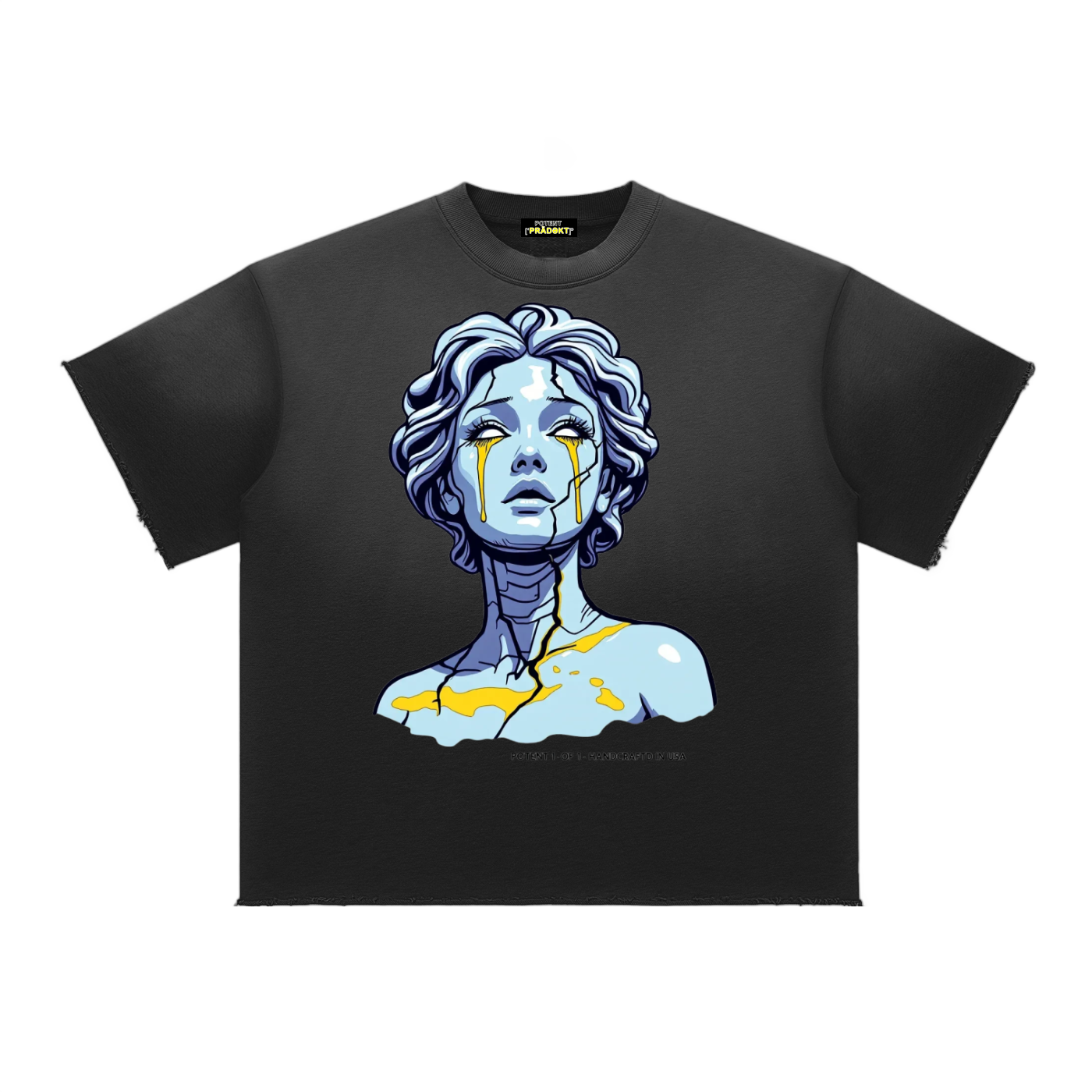 Sun Fade Raw Edge T-Shirt