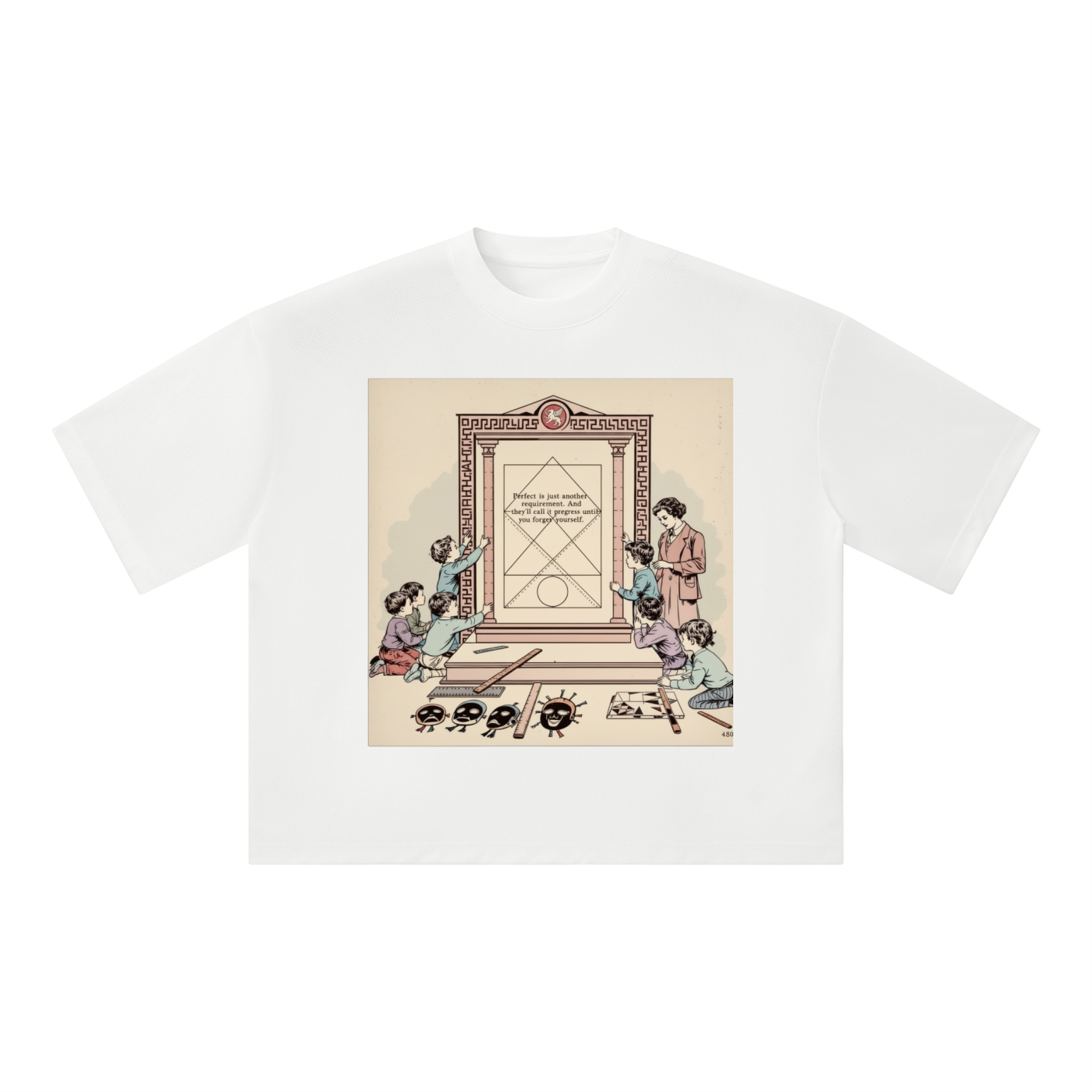 Unisex Boxy Mesh Crewneck T-Shirt