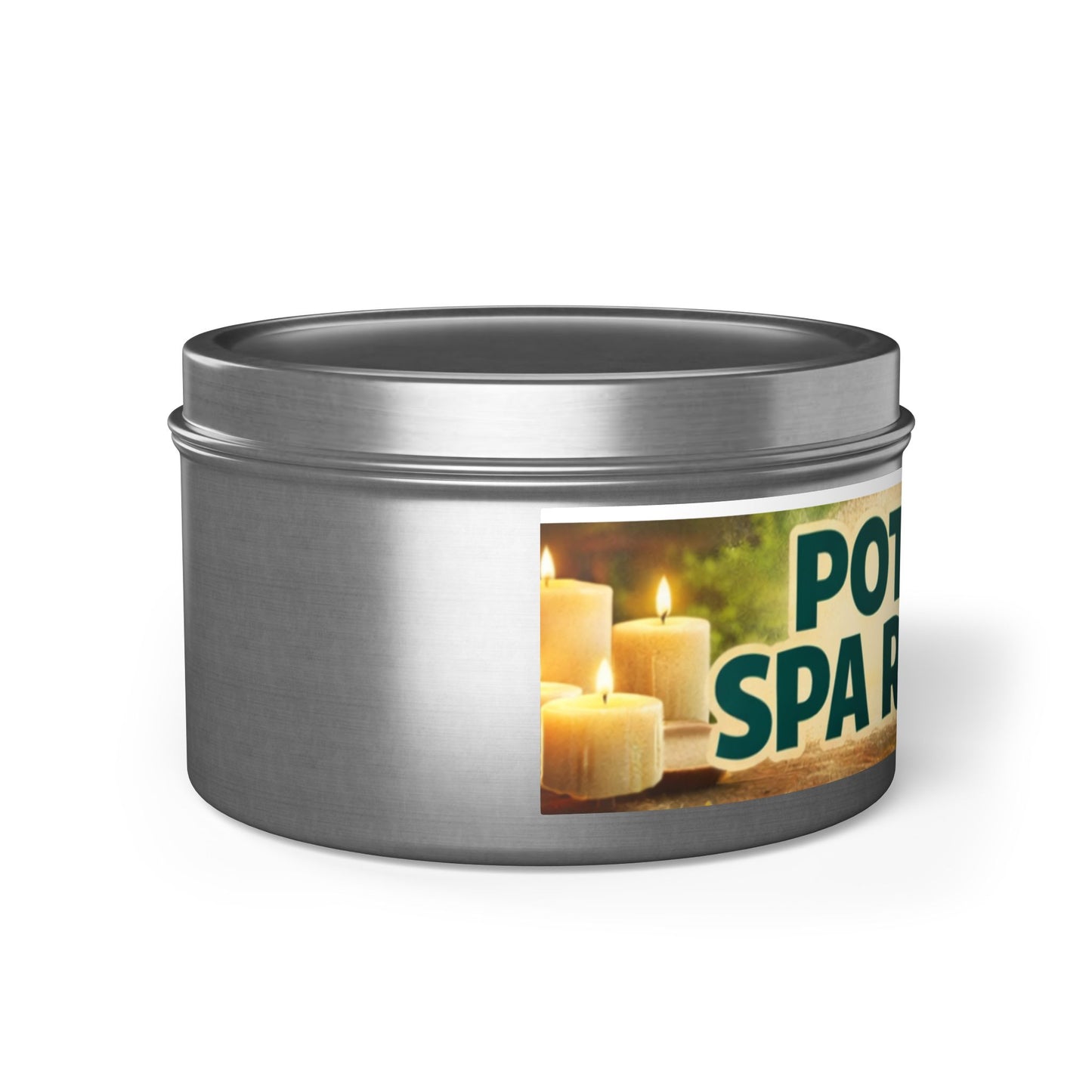 Vanilla Bean Tin Candle — Potent Scented Soy Candle