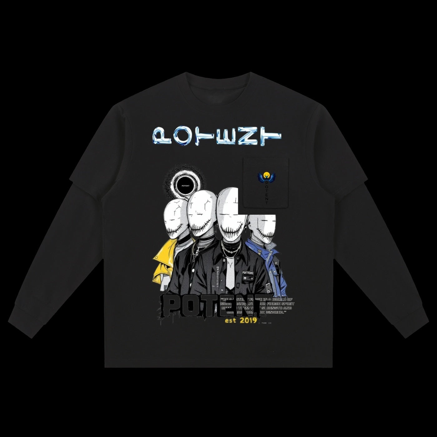 Layered Long Sleeve Oversized Tee