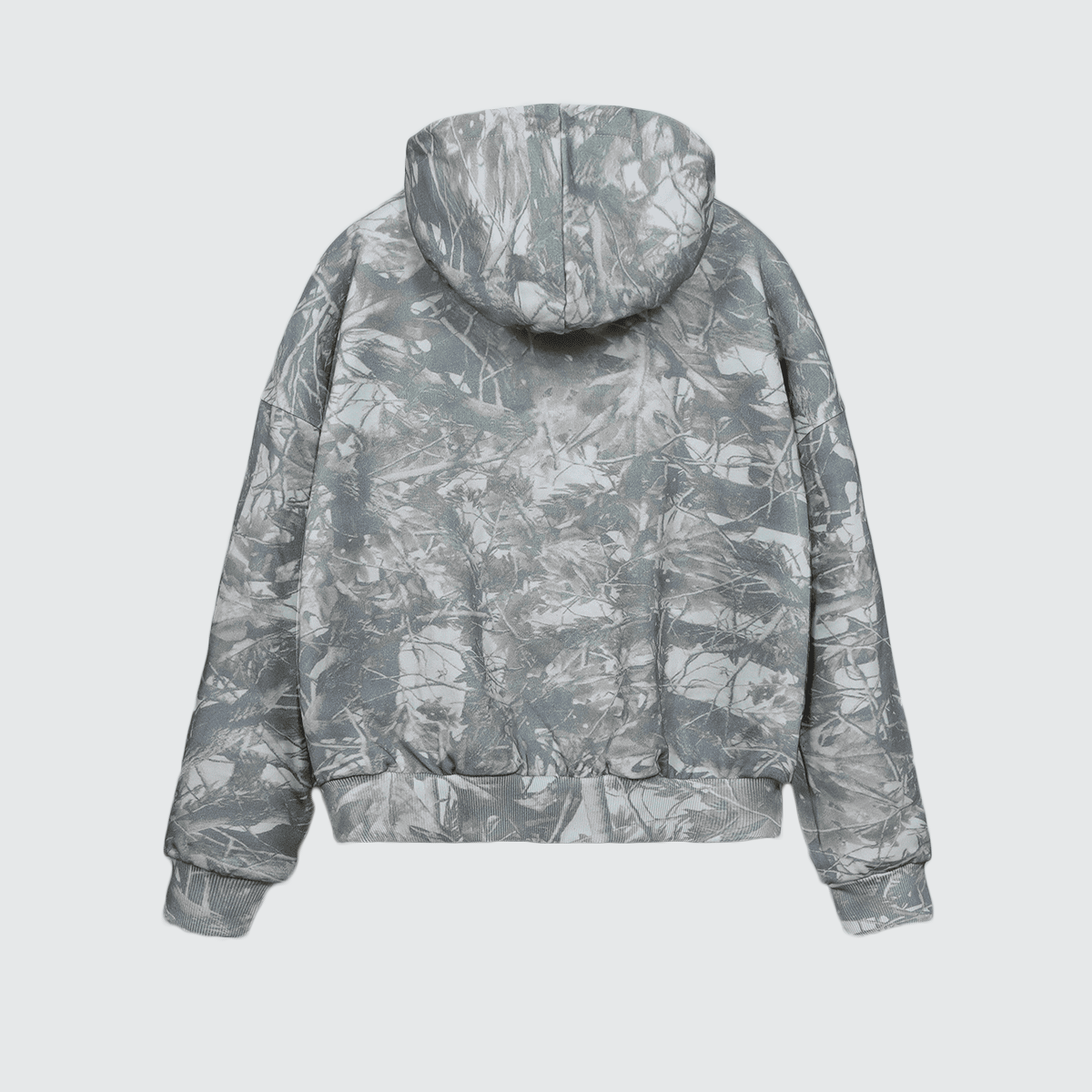 Unisex 100% Cotton Heavyweight French Terry Camo Hoodie（400GSM）