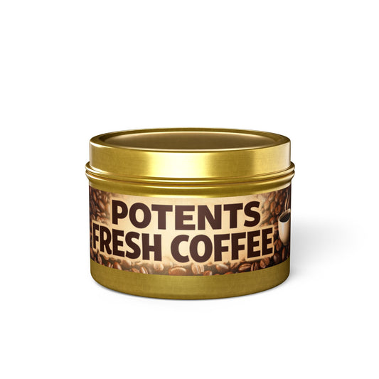 Fresh Coffee Tin Candle — Potent Aroma Coffee Scented Candle