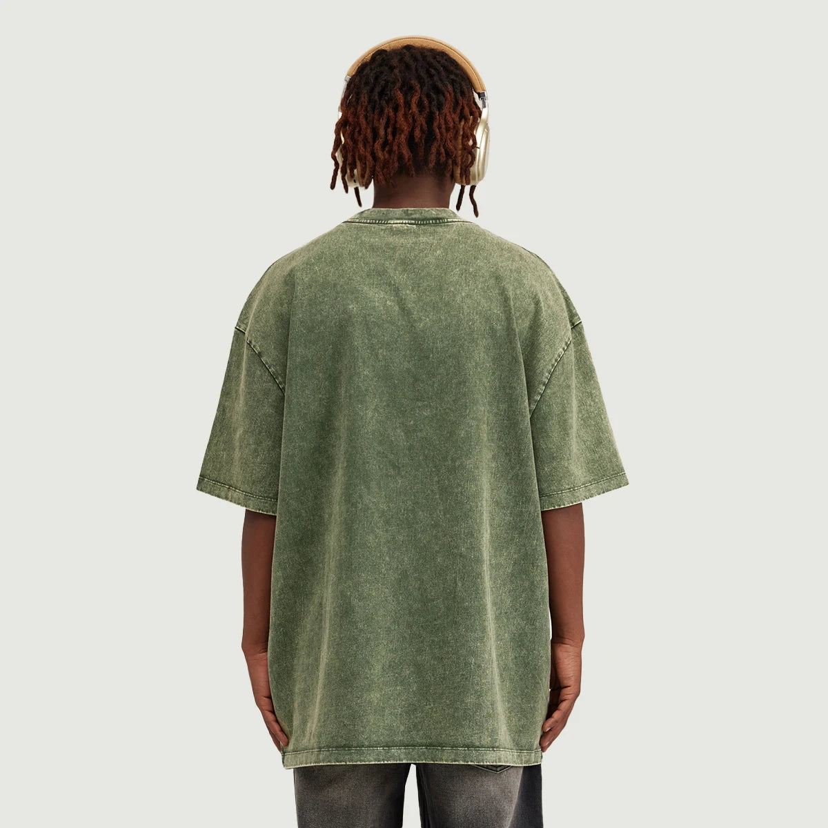 Unisex Heavyweight Oversized Snow Wash T-shirt(285GSM)