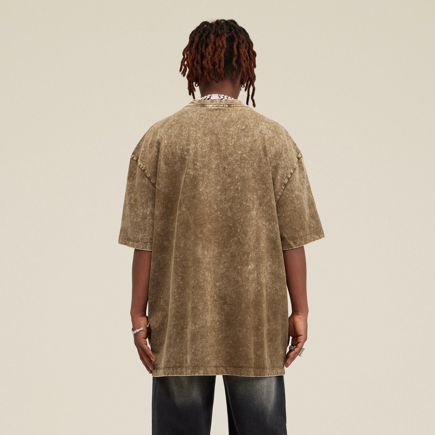 Unisex Heavyweight Oversized Snow Wash T-shirt(285GSM)