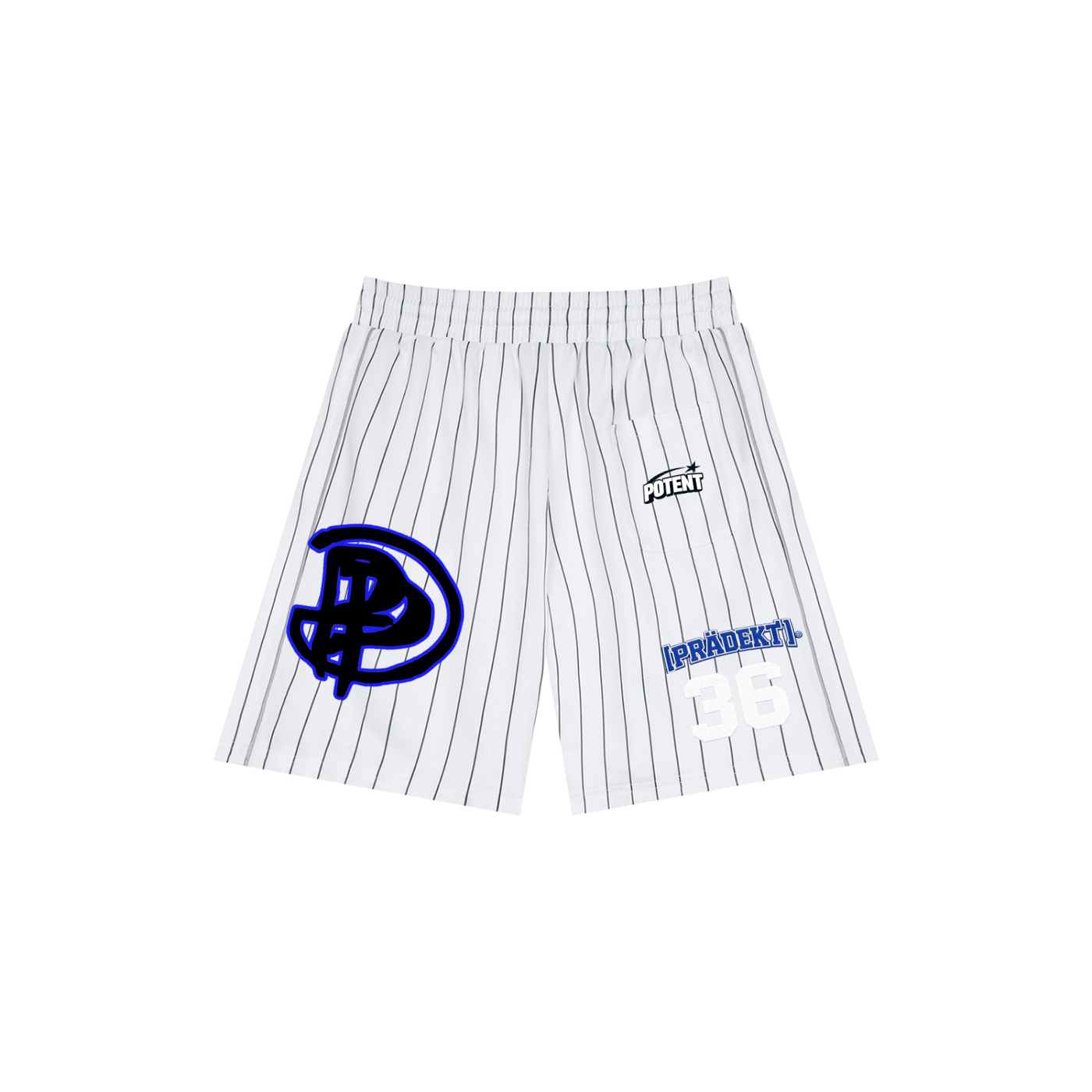 Unisex Striped Loose Fit Shorts