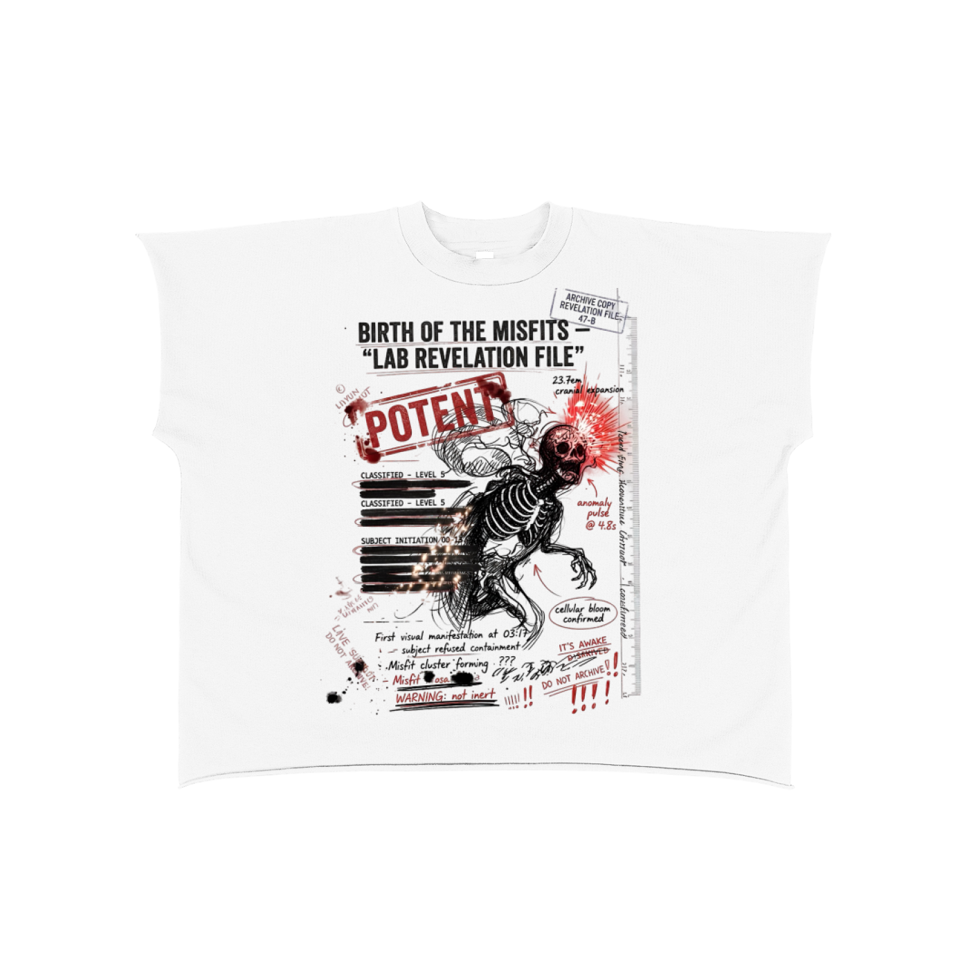 Raw Edge Boxy Non-Shrink T-Shirt