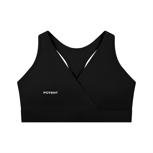 Women's Crossover V-Neck Sports Bra