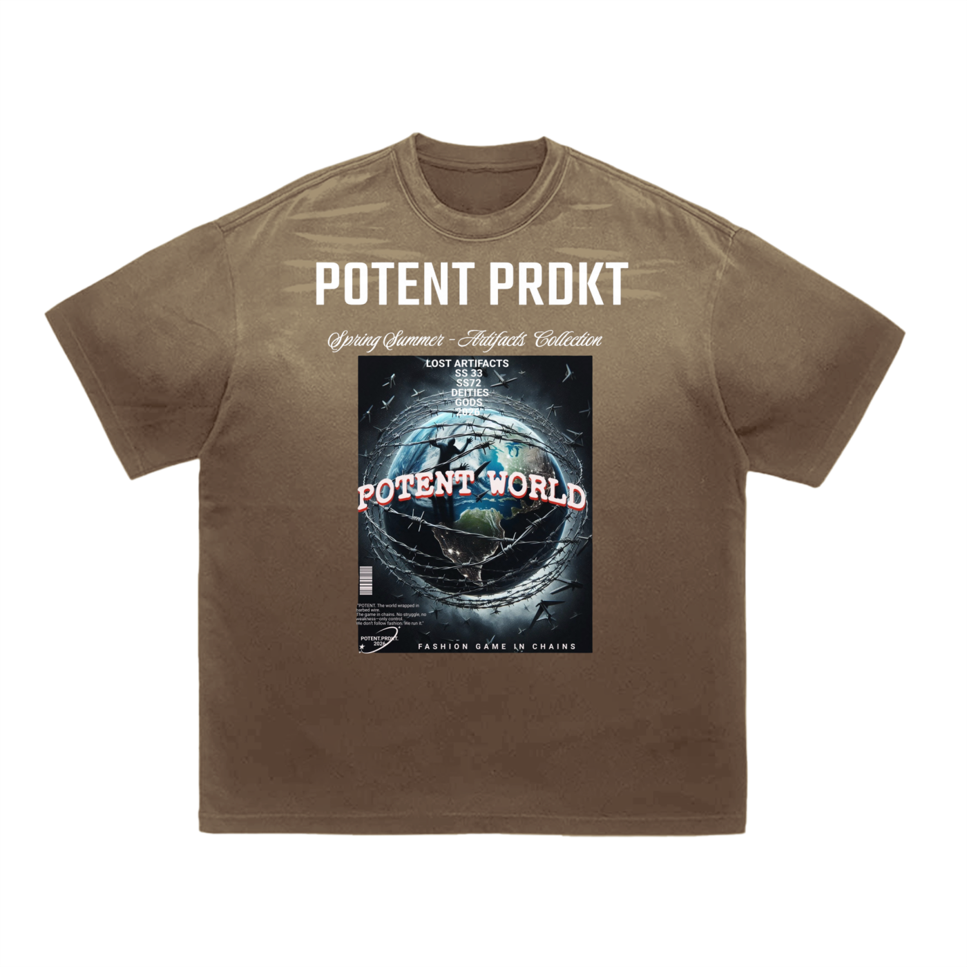 Tiger Stripe Gradient Washed T-Shirt