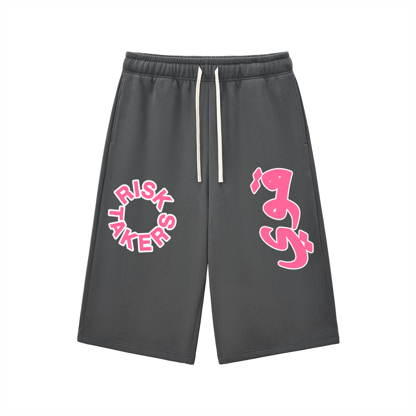 Relaxed Drawstring Three-quarter Sweatpants