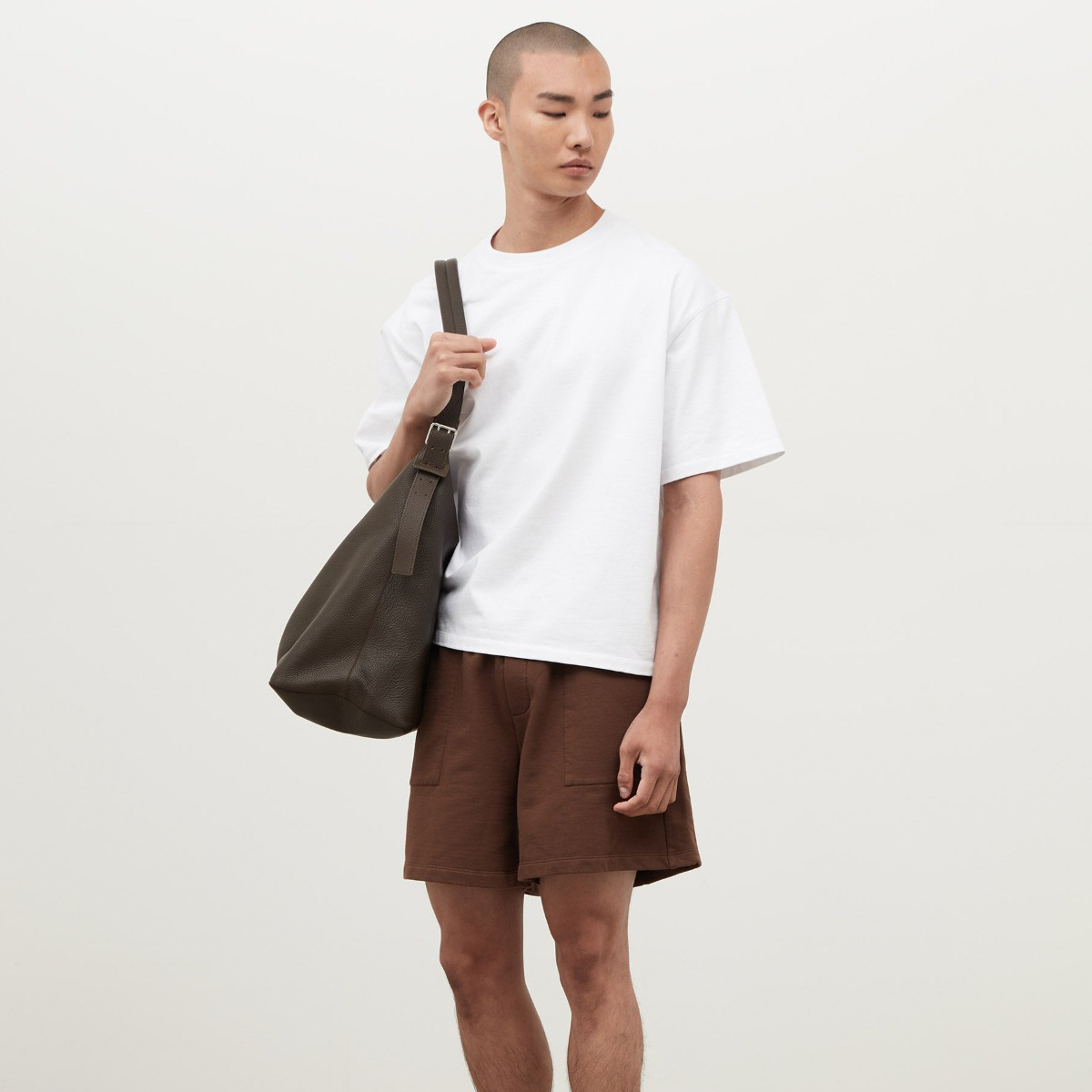 Unisex Heavyweight Short-Sleeved Oversized Cropped T-Shirt(280GSM)