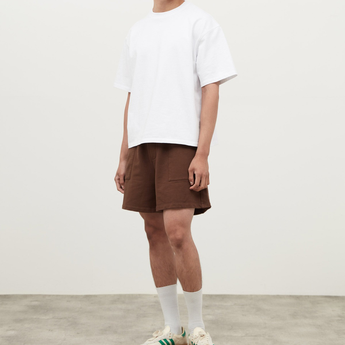 Unisex Heavyweight Short-Sleeved Oversized Cropped T-Shirt(280GSM)