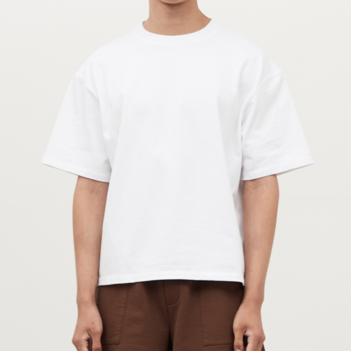 Unisex Heavyweight Short-Sleeved Oversized Cropped T-Shirt(280GSM)