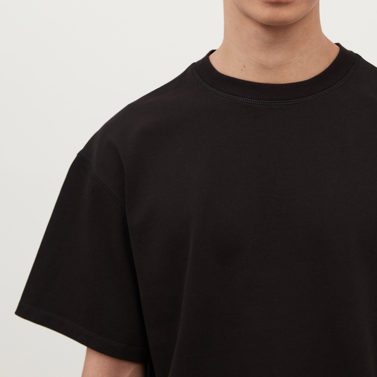 Unisex Heavyweight Short-Sleeved Oversized Cropped T-Shirt(280GSM)