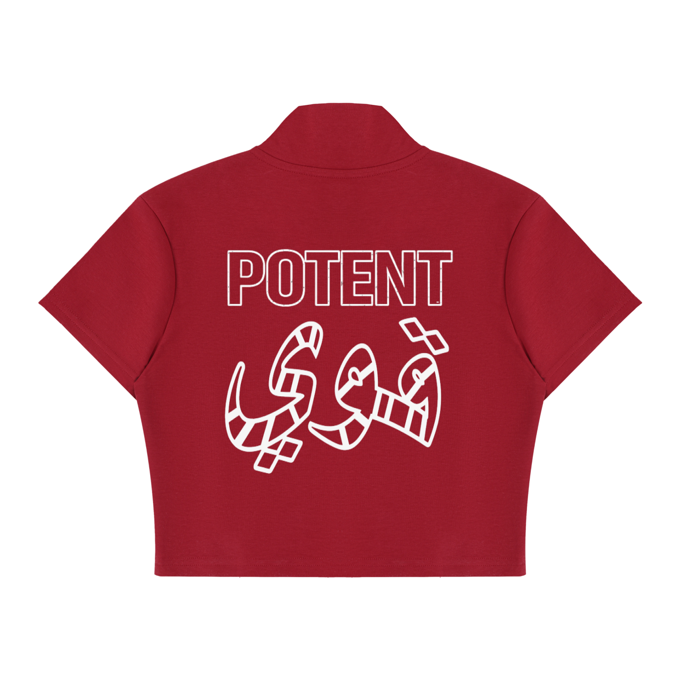Women's Cropped Full Zip Short Sleeve T-Shirt