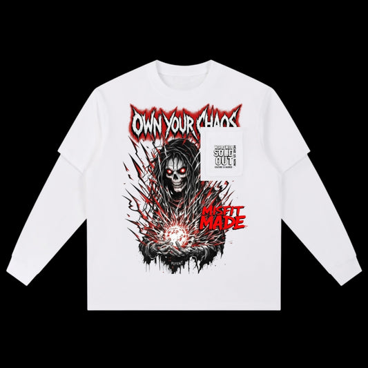 Layered Long Sleeve Oversized Tee