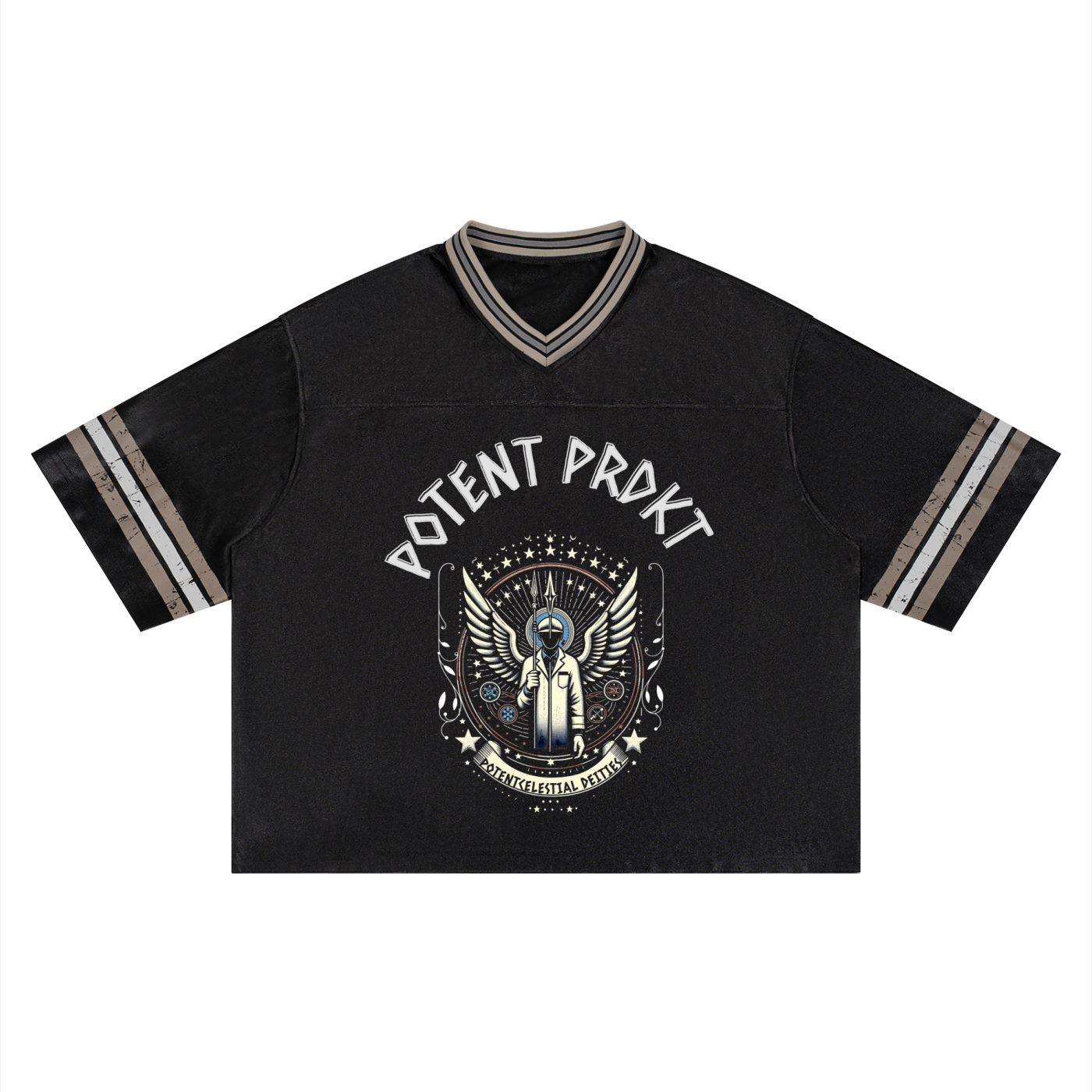 Unisex Boxy Striped Soccer Jersey
