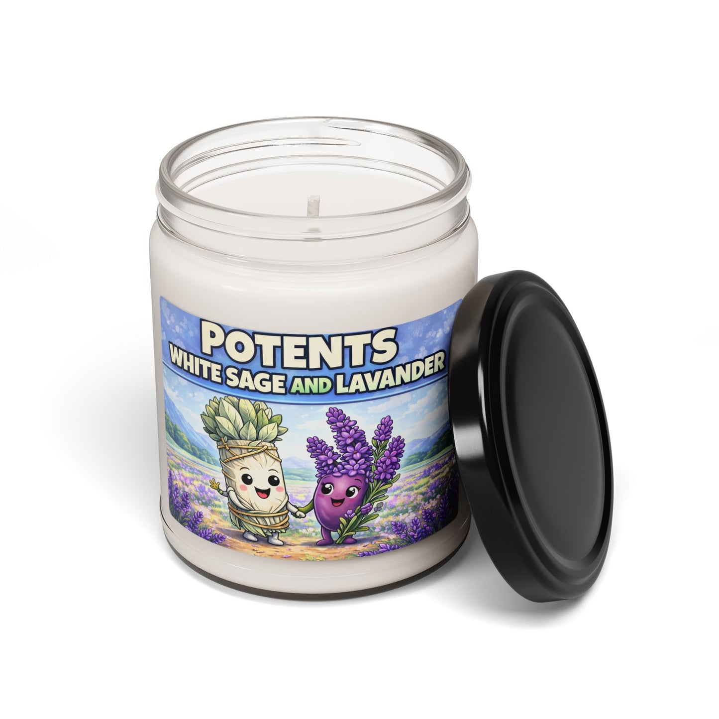 Soy Candle — Potents White Sage & Lavender (9oz)