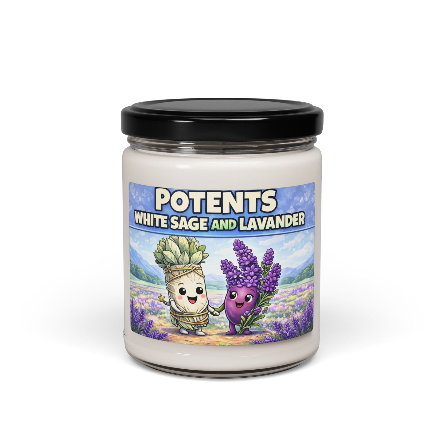 Soy Candle — Potents White Sage & Lavender (9oz)