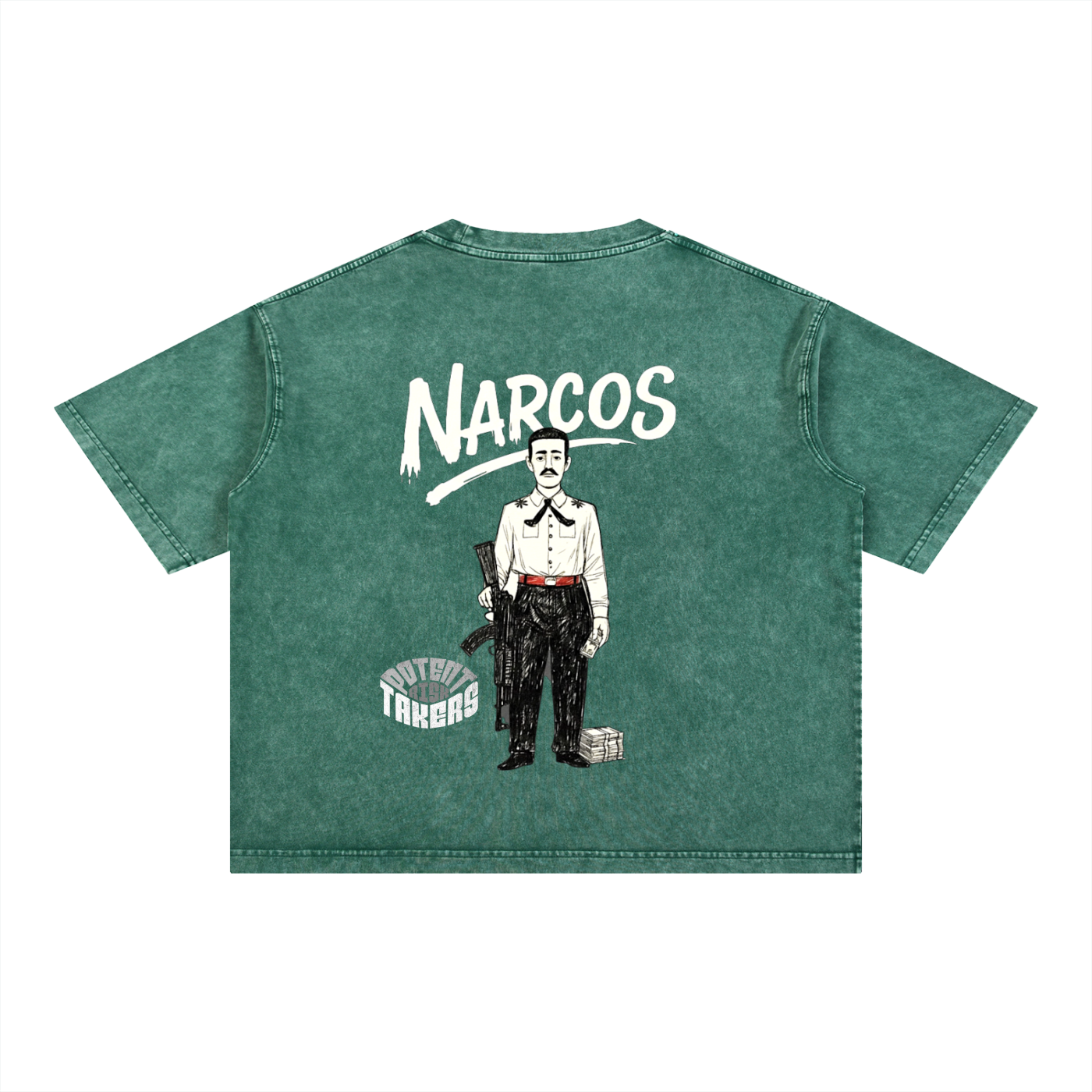 Mineral Wash Boxy Cotton T-Shirt