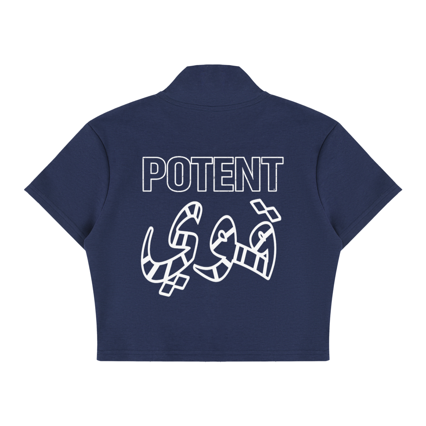 Women's Cropped Full Zip Short Sleeve T-Shirt
