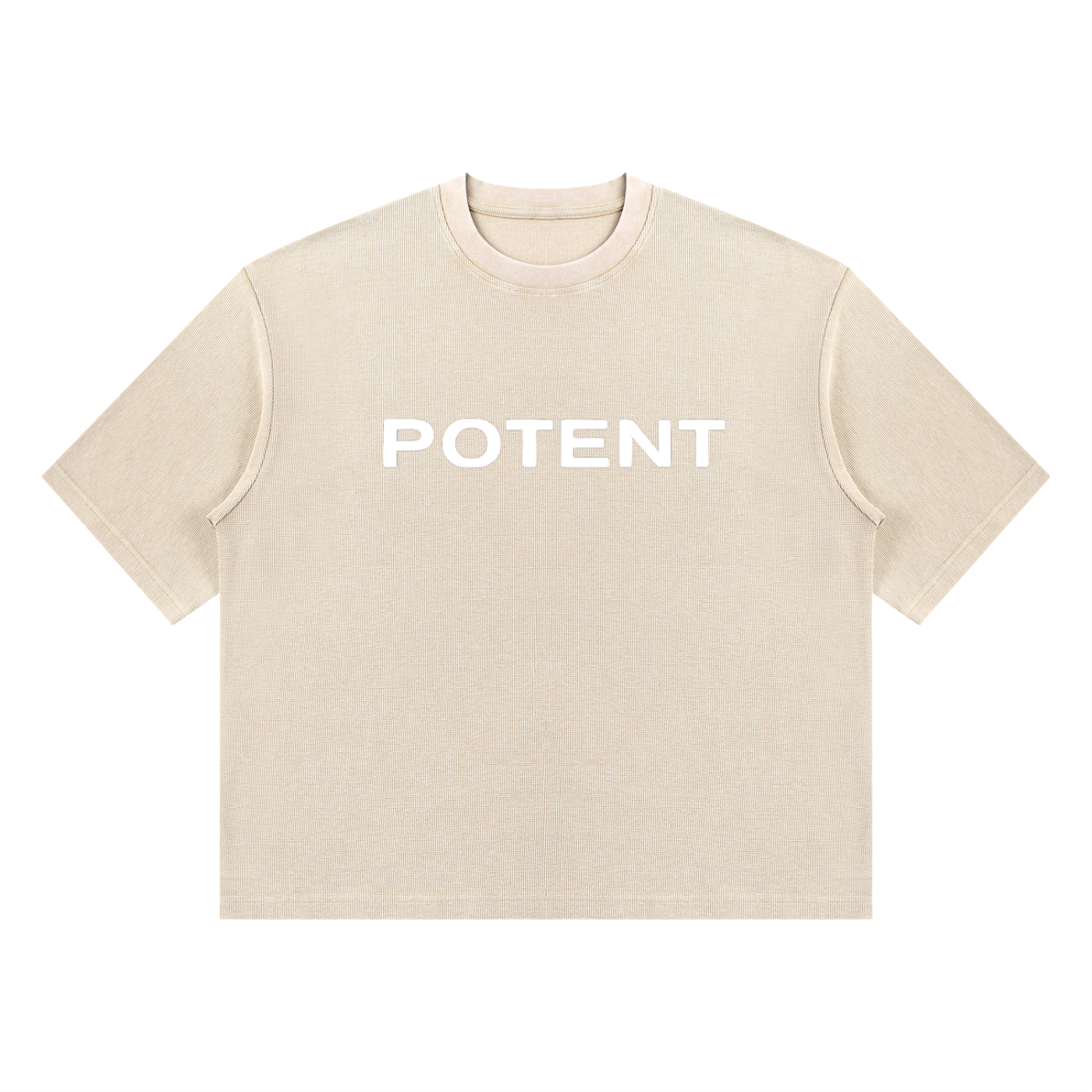Unisex Mineral Wash Waffle Boxy T-Shirt