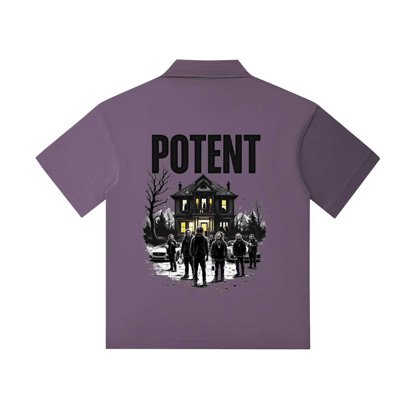 Drop Shoulder Short-Sleeve Polo