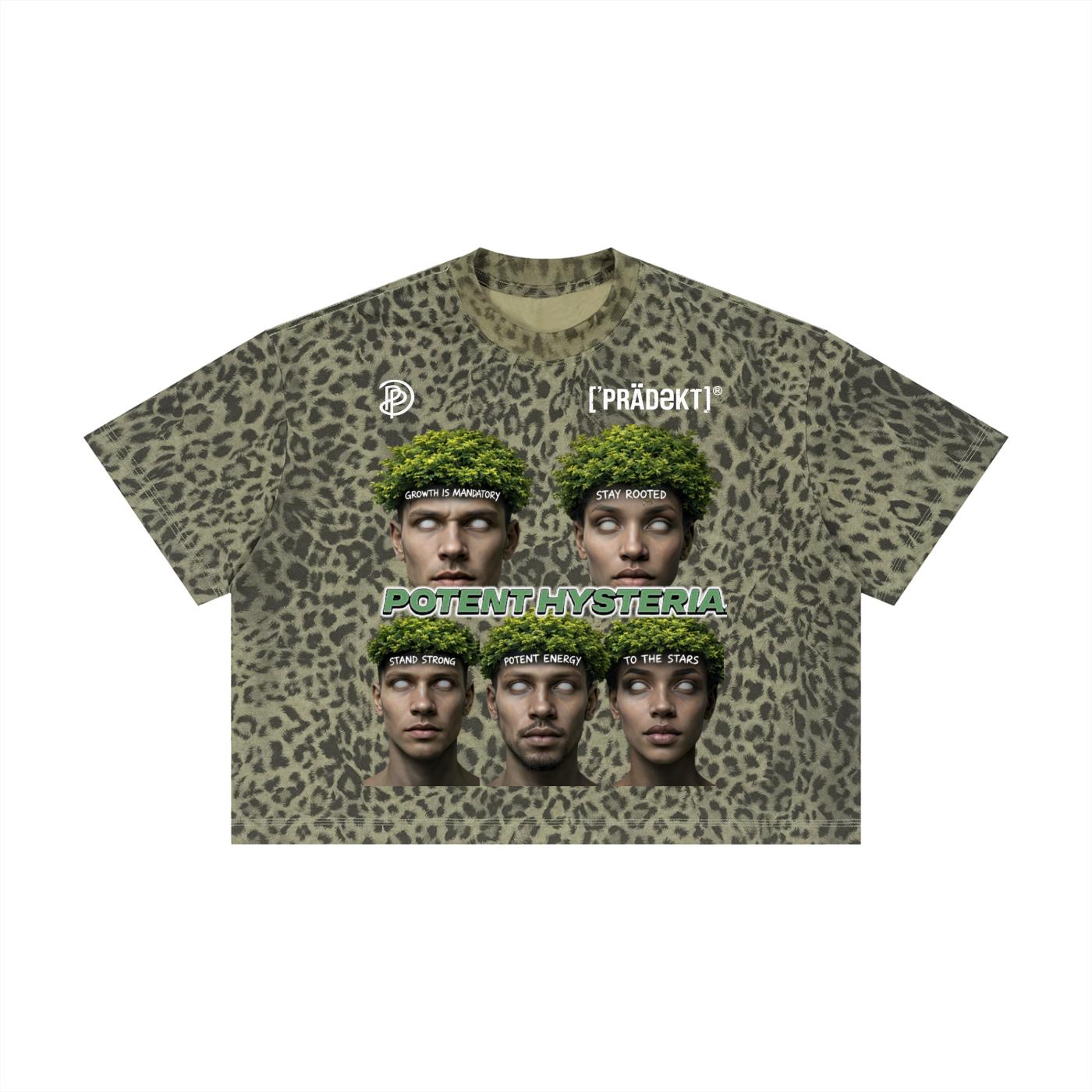 Unisex Leopard Print Boxy T-Shirt