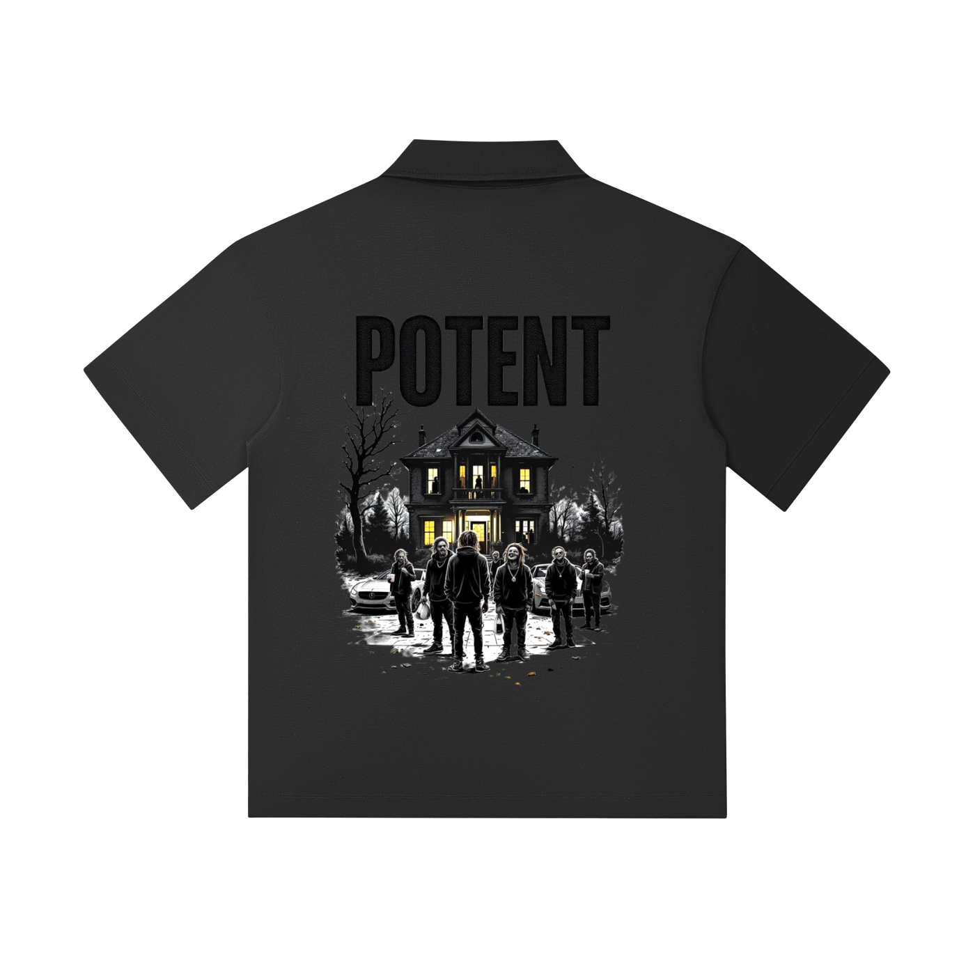 Drop Shoulder Short-Sleeve Polo