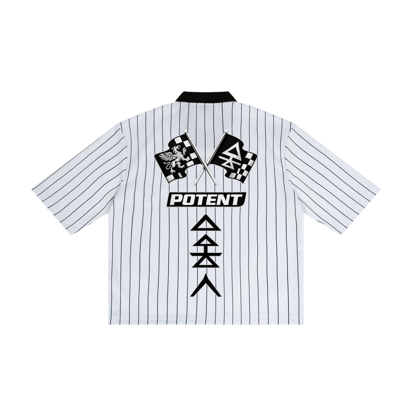 Unisex Pinstripe Collared Soccer Jersey