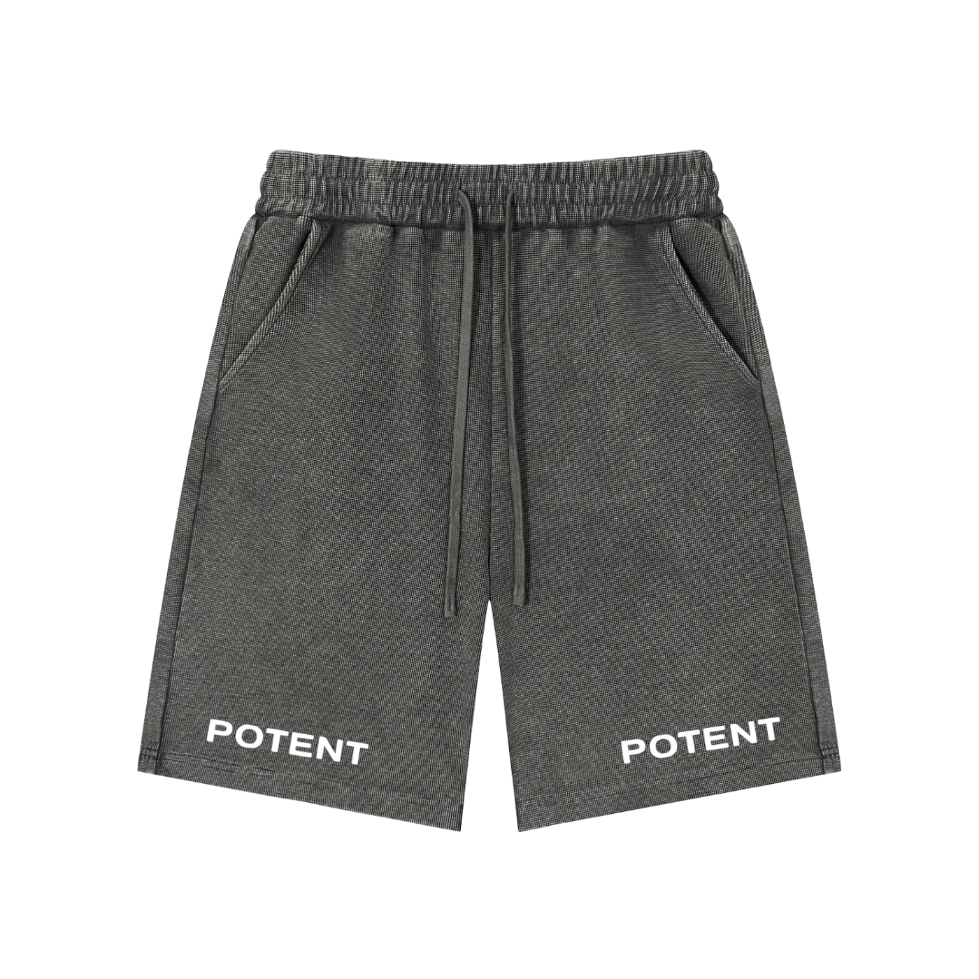 Mineral Wash Waffle Knit Shorts