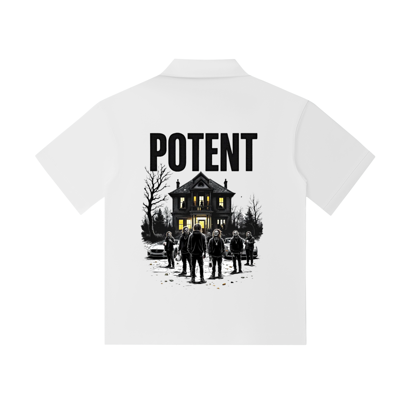 Drop Shoulder Short-Sleeve Polo