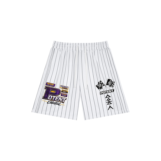 Unisex Striped Loose Fit Shorts