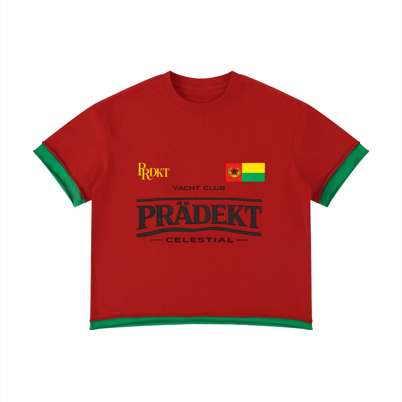 Unisex Boxy Color Block T-Shirt
