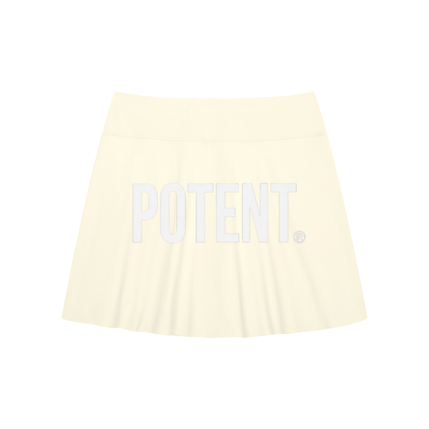 Women's A-Line Contrast Panel Slit Skirt