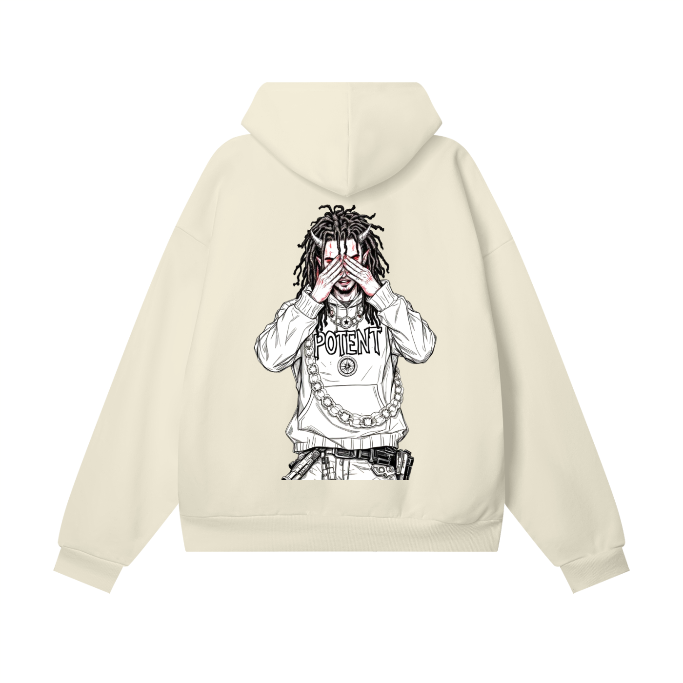 Oversize Heavyweight Hidden Pocket Fleece Hoodie - 460 GSM